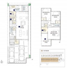 川西市東畦野、土地の間取り画像です