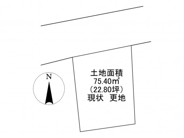 川西市東畦野、土地の間取り画像です