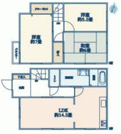 川西市西畦野、収益物件/その他の間取り画像です