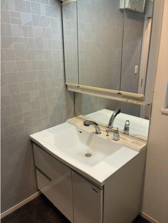 川西市丸山台、中古一戸建ての洗面画像です