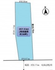 川西市鼓が滝、土地の間取り画像です