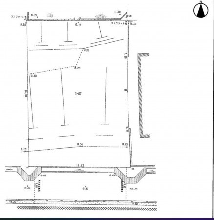 川西市鼓が滝、土地の間取り画像です