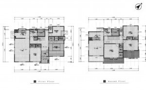 川西市南野坂、中古一戸建ての間取り画像です