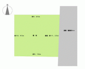 川西市滝山町、土地の間取り画像です