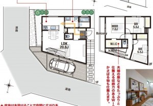 川西市松が丘町、新築一戸建ての間取り画像です
