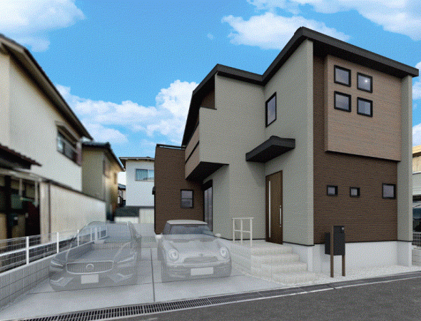 川西市西多田、新築一戸建ての画像です