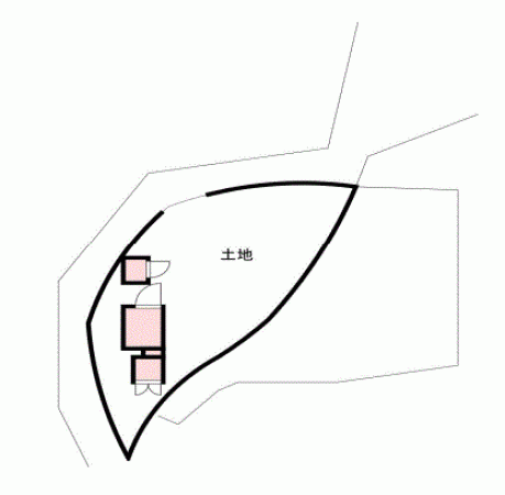 川西市山原、土地の間取り画像です