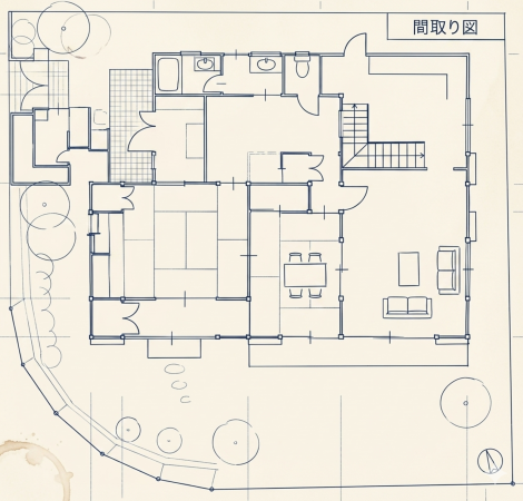 川西市萩原台、土地の間取り画像です