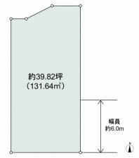 川西市寺畑、土地の間取り画像です