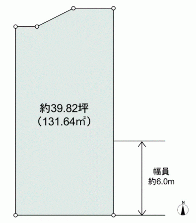 川西市寺畑、土地の間取り画像です