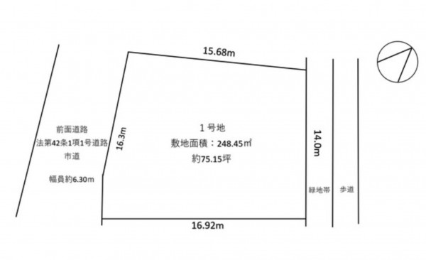 川西市水明台、新築一戸建ての間取り画像です