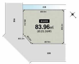 川西市東畦野、土地の間取り画像です