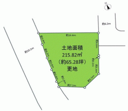 川西市鴬が丘、土地の間取り画像です