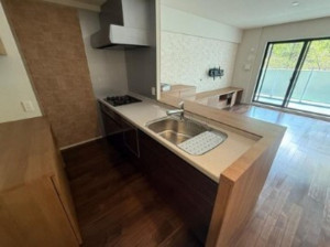 豊中市新千里南町、マンションのキッチン画像です