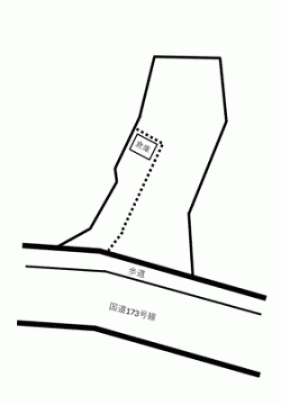 川西市鼓が滝、土地の間取り画像です