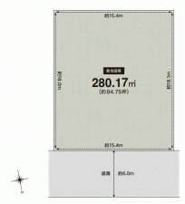 川西市清和台、土地の間取り画像です