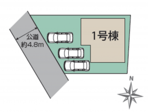 川西市見野、新築一戸建ての画像です