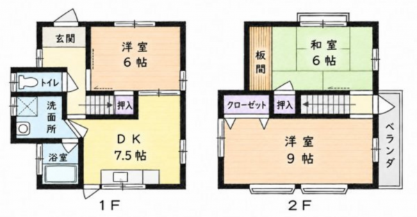 川西市花屋敷、土地の間取り画像です