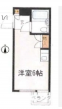 八王子市北野町、マンションの間取り画像です
