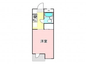 八王子市千人町、マンションの間取り画像です
