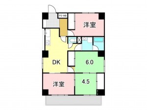 八王子市八幡町、マンションの間取り画像です