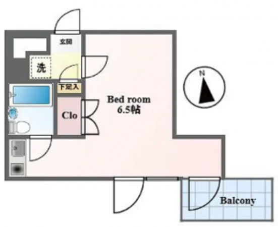 八王子市上野町、マンションの間取り画像です