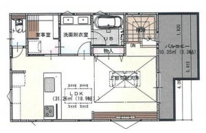 八王子市山田町、土地の間取り画像です