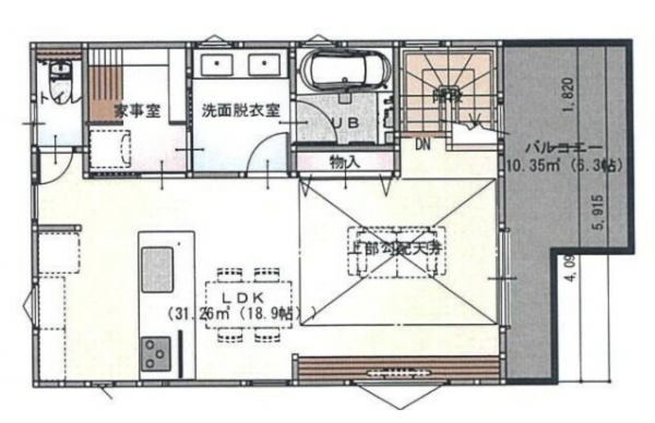 八王子市山田町、土地の間取り画像です