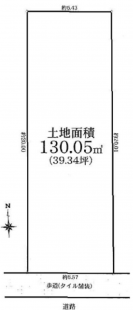 八王子市八木町、土地の間取り画像です