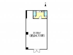 八王子市元横山町、収益物件/店舗の間取り画像です