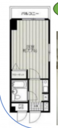 八王子市追分町、マンションの間取り画像です