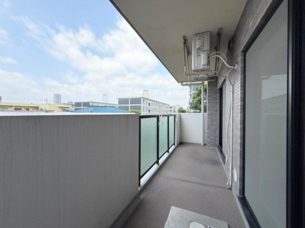 八王子市明神町、マンションのバルコニー画像です