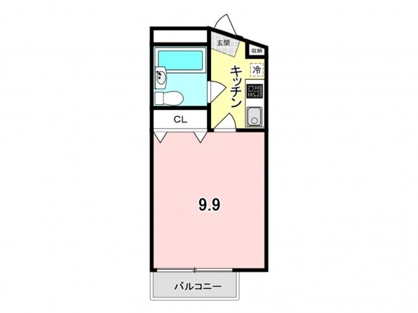 八王子市北野町、マンションの間取り画像です