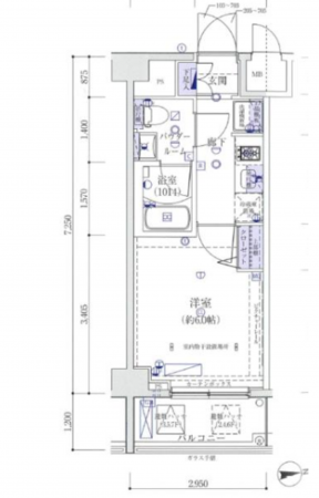 八王子市子安町、マンションの間取り画像です