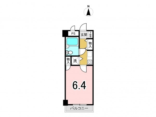 八王子市北野町、マンションの間取り画像です