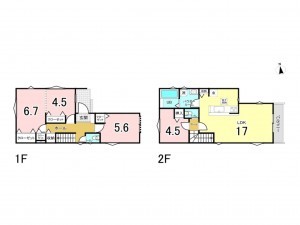 八王子市子安町、新築一戸建ての間取り画像です