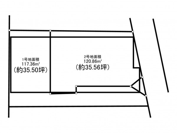 八王子市本町、土地の間取り画像です