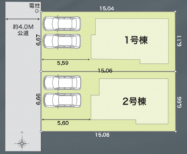 八王子市散田町、新築一戸建ての画像です