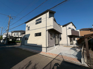 八王子市散田町、新築一戸建ての外観画像です