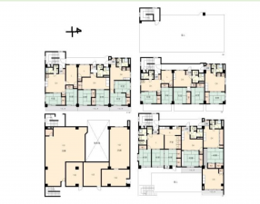 八王子市平岡町、収益物件/マンションの間取り画像です