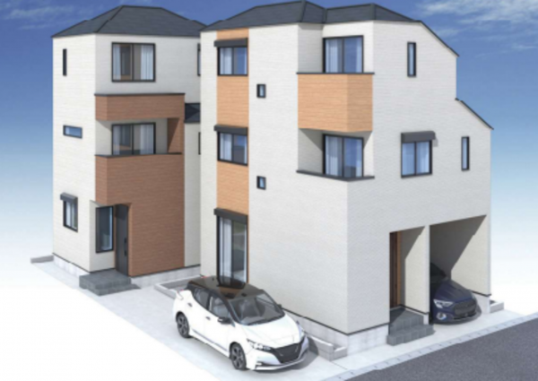 八王子市子安町、新築一戸建ての外観画像です