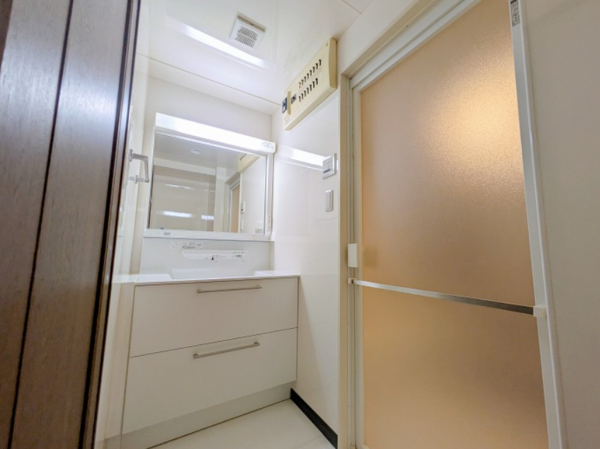 八王子市散田町、マンションの洗面画像です