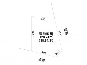 八王子市子安町、土地の間取り画像です