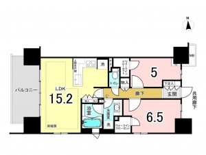 八王子市八日町、マンションの間取り画像です