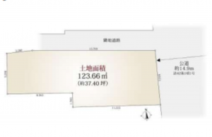 八王子市元本郷町、土地の間取り画像です