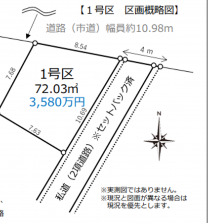 八王子市子安町、土地の間取り画像です