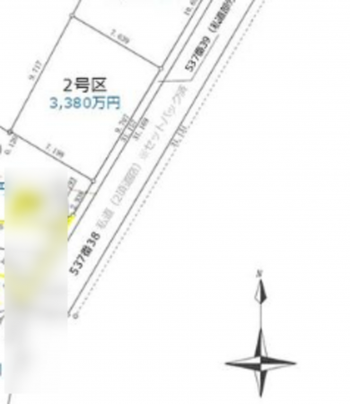 八王子市子安町、土地の間取り画像です