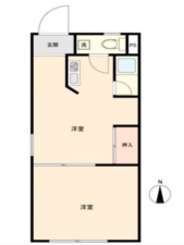 八王子市八幡町、マンションの間取り画像です