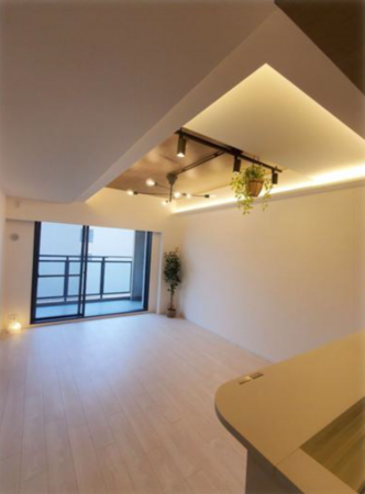 八王子市寺町、マンションの居間画像です