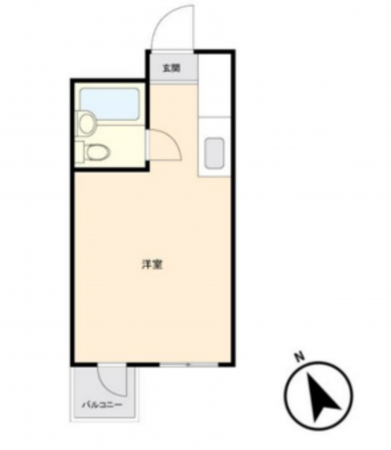 八王子市北野町、マンションの間取り画像です